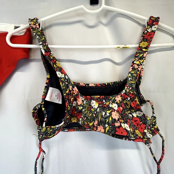 Xhilaration Medium Swim Suit Bikini 2-piece made in Vietnam red and  print - Picture 12 of 12
